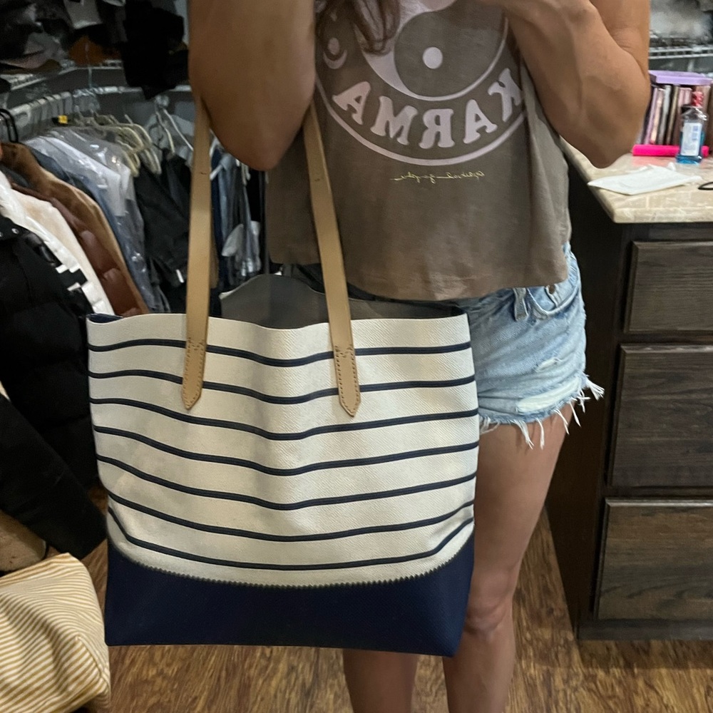 Jcrew leather tote